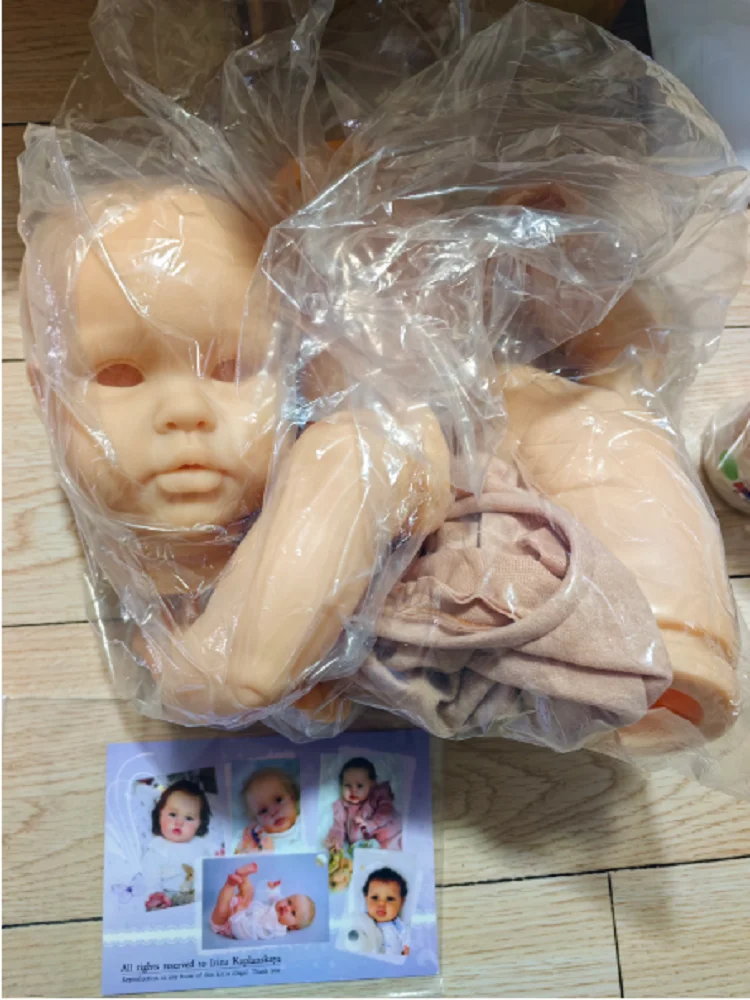 22 inch Reborn Baby Doll Ellie Limited Edition Unpainted Kit With Cloth Body By Irina Kaplanskaya