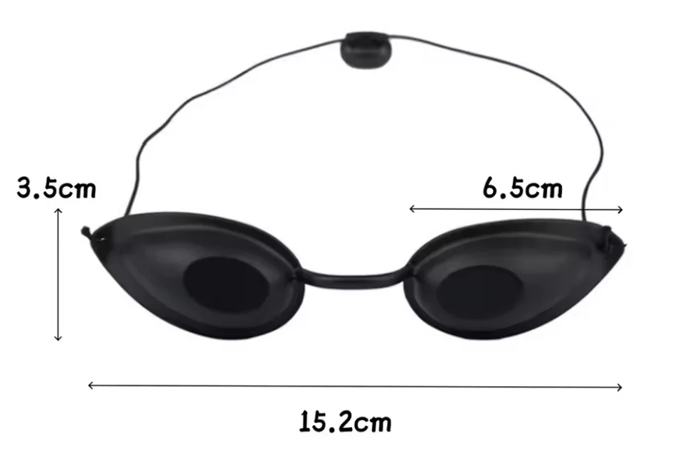 Laser Protective Eye Mask Beauty Device Sunlight Eyemask Adjustable Silicone Eyepatch for Sunbathing Sun Shading