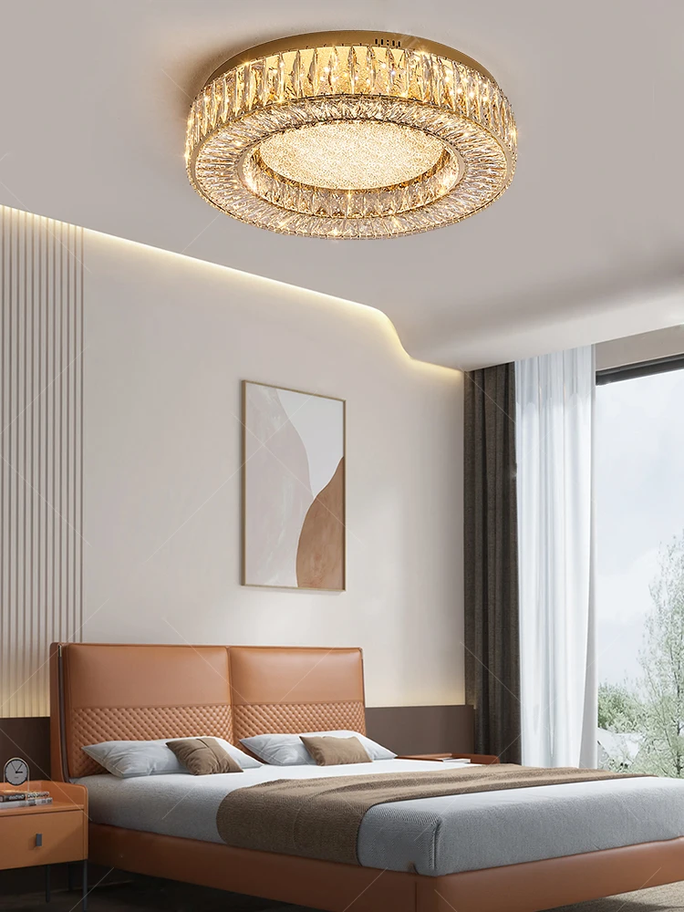 

Modern Luxury Designer Crystal Ceiling Light Living Room Big Rectangle Lamps Home Appliance Ceiling Lighting Lustre Gold 2025
