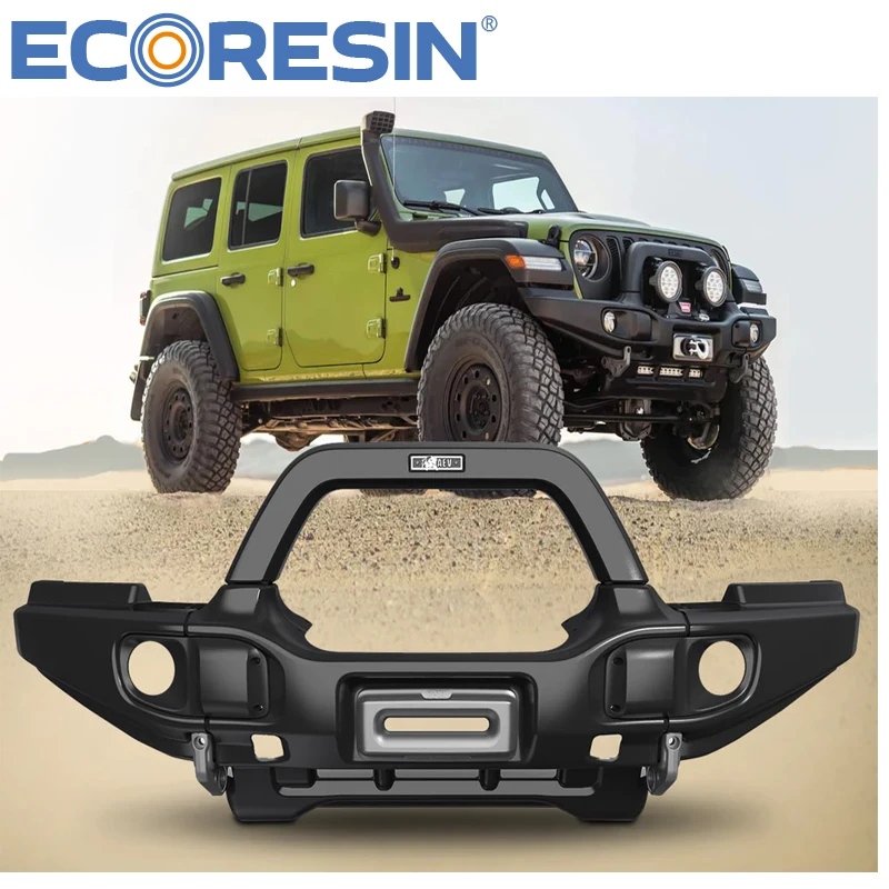 

For Jeep Wrangler JK JL JT 2007-2023 Gladiator AEV Style Front Bumper Bar Stell Modify Part Car