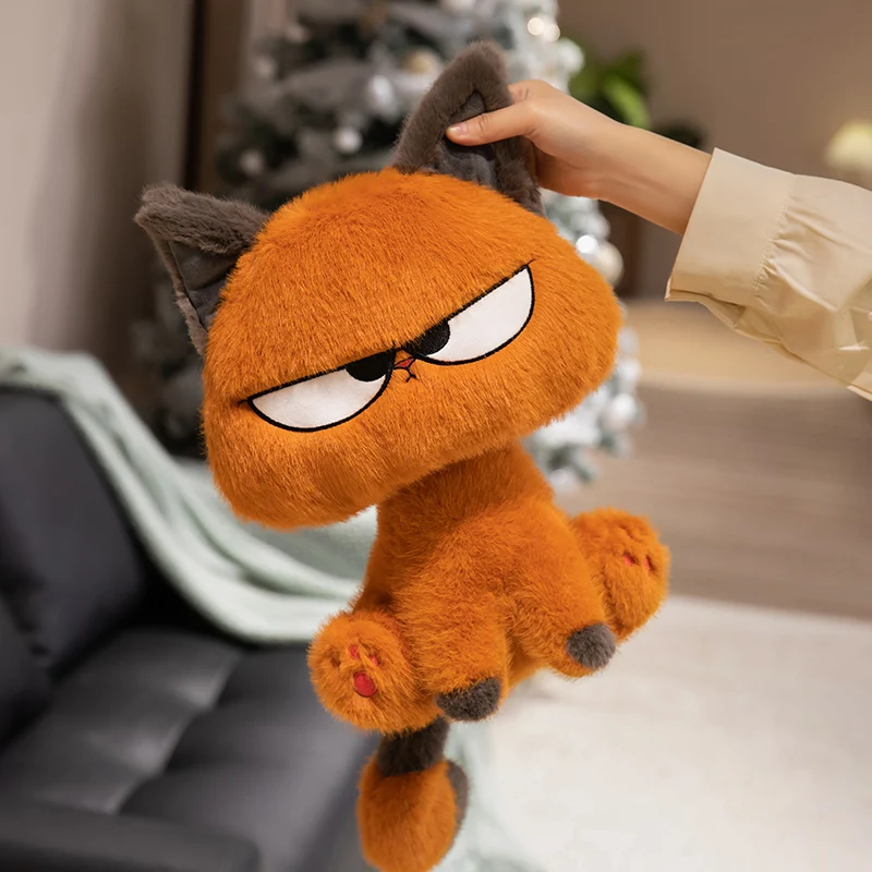 Jouet en peluche chat Orange 25cm, poupée chaton douce, décoration créative pour la maison et cadeau pour garçons et filles, anniversaire, noël, Animal mignon, vente en gros
