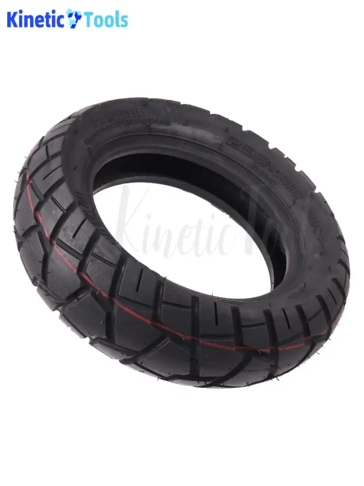 إطار مفرغ 255 × 80 مناسب لملحقات الإطارات بدون أنابيب سكوتر مقاس 10 ×/كابو/كوغو بوصة