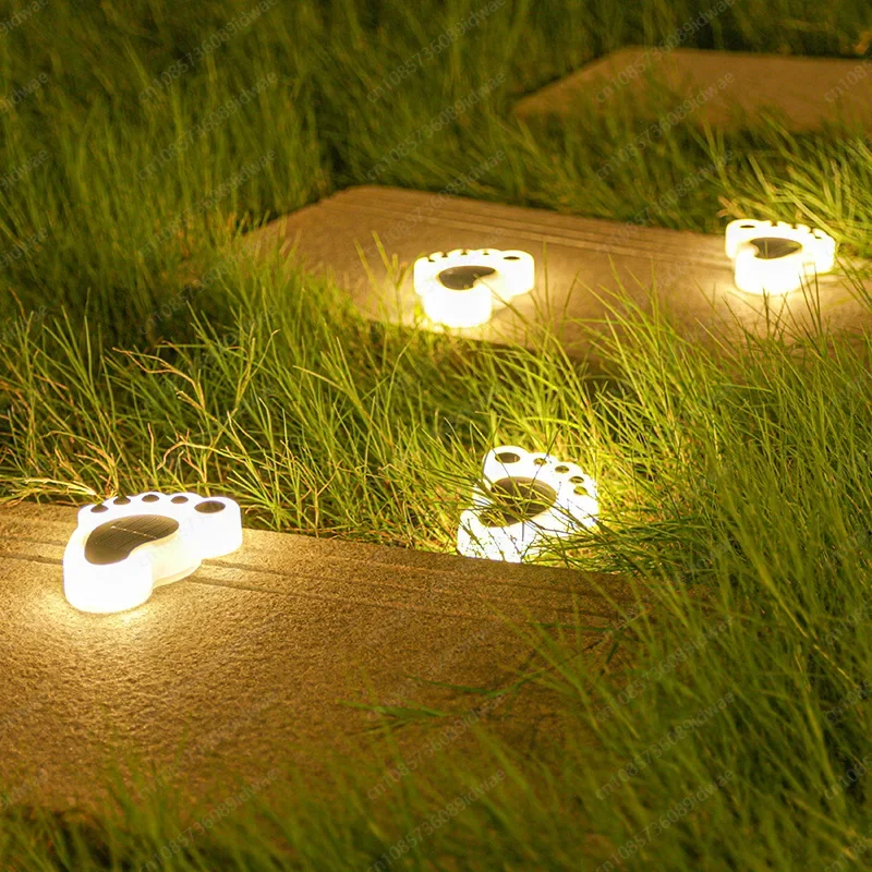 Outdoor waterproof sole floor lamp Solar garden lawn courtyard lamp Villa decorative grass layout Buried lamp