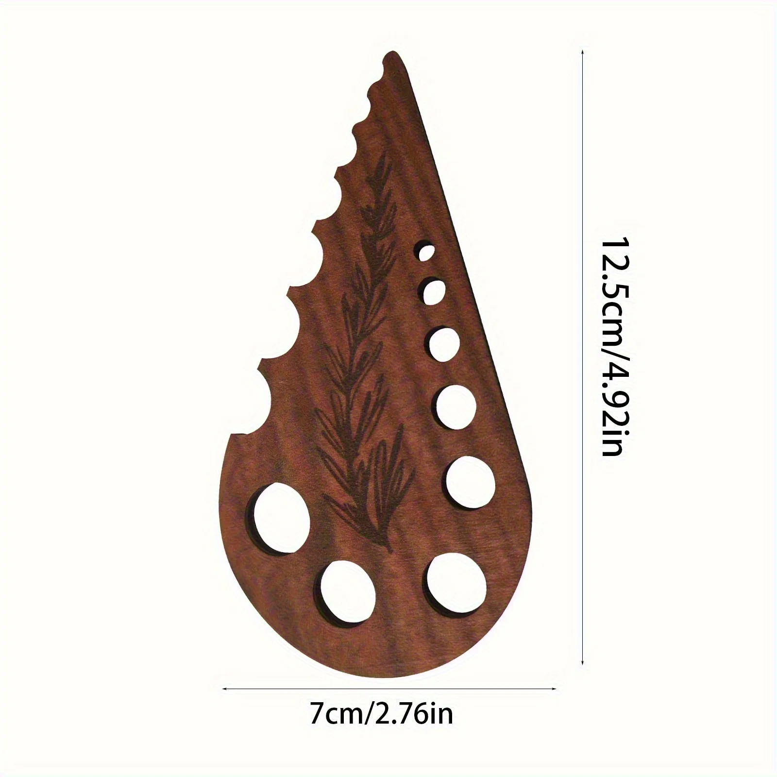 1/2 قطعة مقشرة عشبة المطبخ ومزيل الجذع-تصميم ثقب صرف قوي، مظهر خشبي أنيق أسود وبني مسطح ثنائي الأبعاد