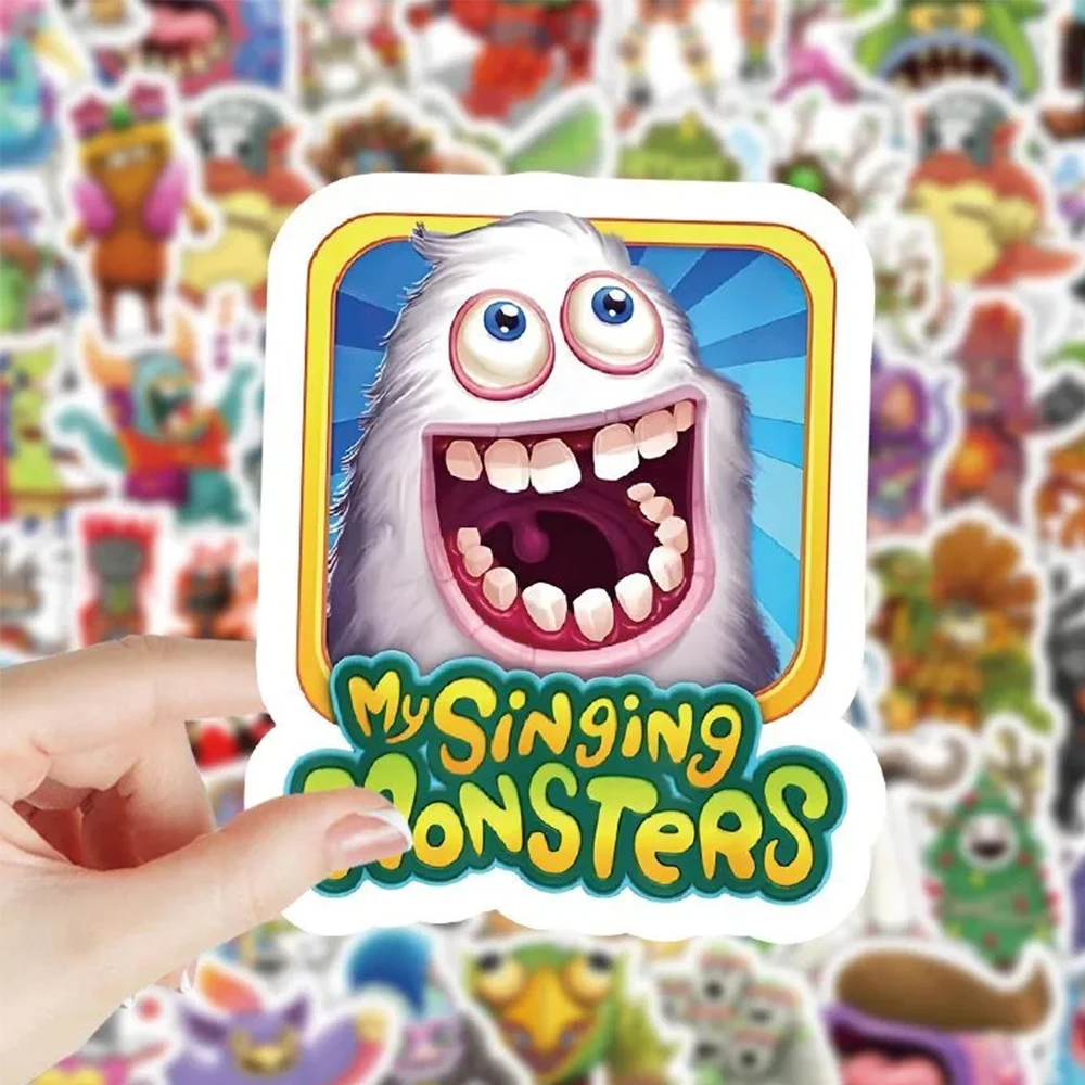 10/30/50/100pcs My Singing Monster Graffiti Stickers Cute Cartoon Music Game Decals Laptop Phone Suitcase Bike Sticker Wholesale