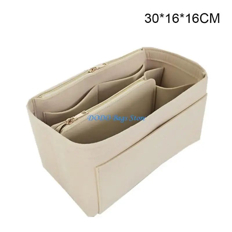 

E8FB Purse Insert Felt Bags Handbag Tote Shaper Multi Pocket