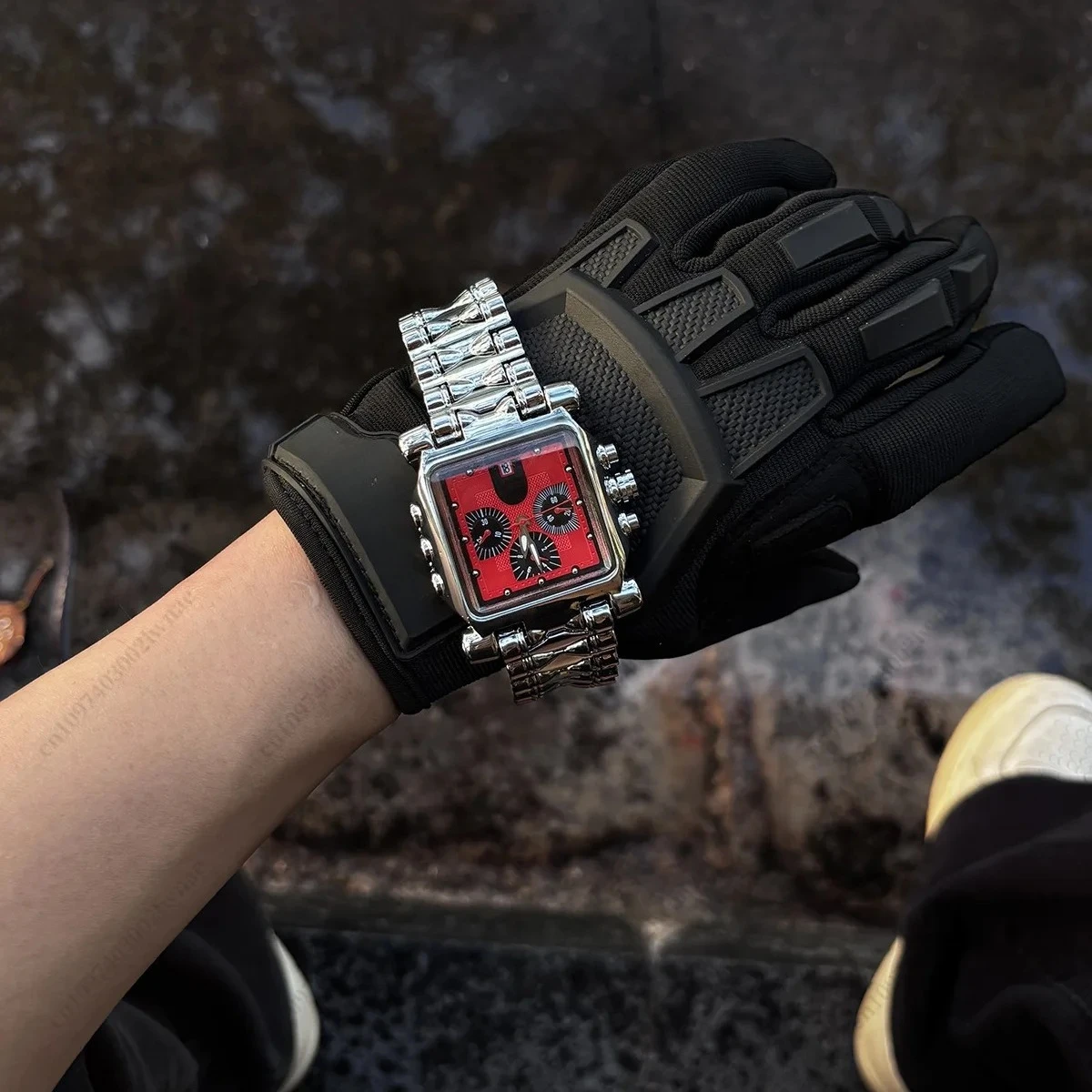 fashion-waterproof-quartz-watch-men's-watch-single-shaped-stainless-steel-strap-trend-watch