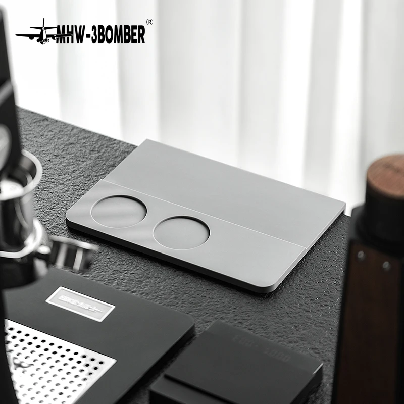 MHW-3BOMBER Expresso Amortissement polymères Café Tamper Station Silicone De Qualité Alimentaire Pad Professionnel 73Bar Accueil Cuisine Accessoires