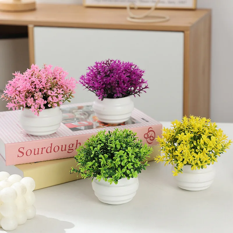 Artificial Eucalyptus Milan Potted Plant Fake Greenery Photo Scene Props Home Decor Flowerpot Desktop Ornament Accessories