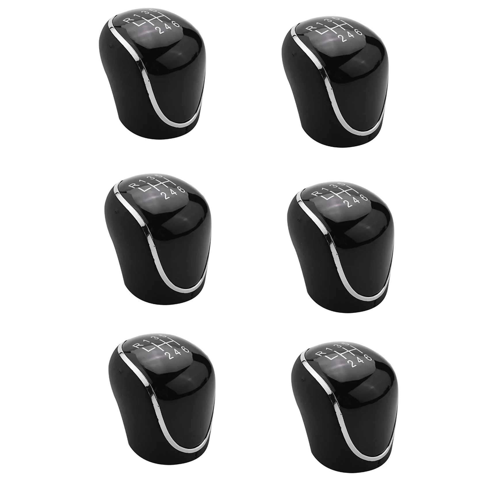 6X 6 Speed Car PU Leather Gear Shift Knob Shift Lever for Ford Mondeo IV S-MAX C-MAX Transit Focus MK3 MK4 Kuga