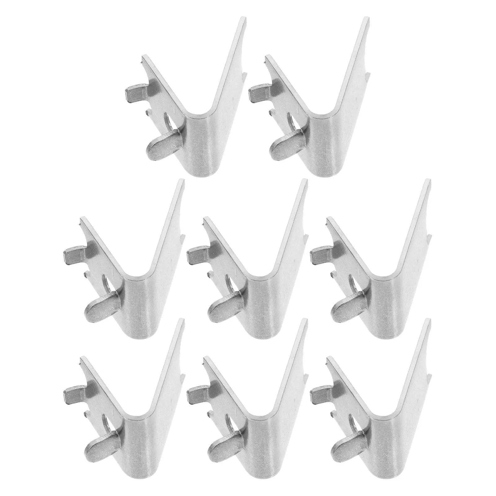 

8pcs Stainless Steel Shelf Clips Freezer Fridge Support Hooks Refrigerator Cooler Bracket Clamp Holder Braces Pegs Rack