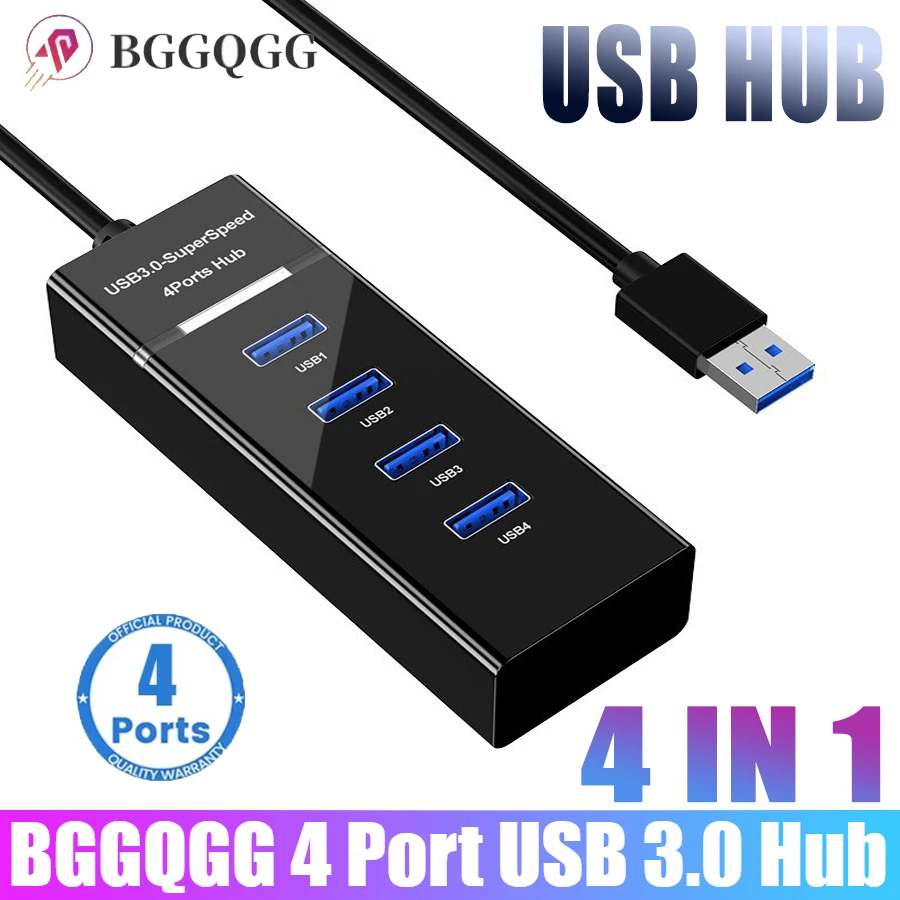 

4 in 1 4 Port USB 3.0 Hub USB Hub High Speed Multi USB Splitter Expander for PC Computer Accessories Multiport HUB USB3.0 2.0
