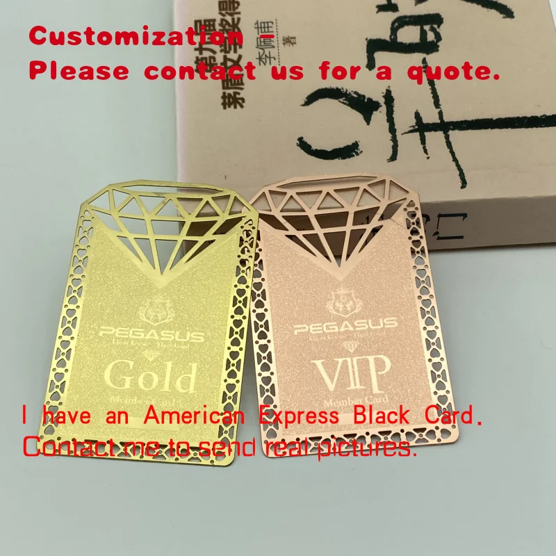 

custom.Cheap Price Custom High Quality Luxury Frosted Metal Business Card With Shiny
