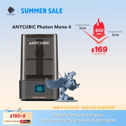 PRESALE ANYCUBIC Photon Mono 4 UV Resin 3D Printer High-Speed 10K 7'' high-definition screen 3D Printing Size 153×87×165mm