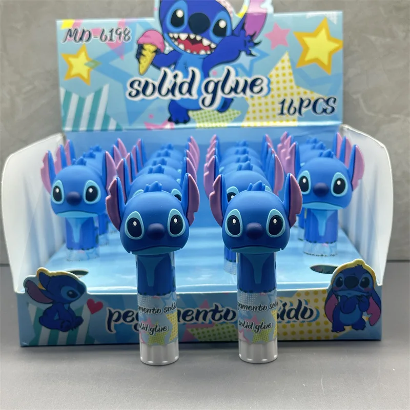 Imagem -05 - Disney Cartoon Stitch Super Forte Cola em Bastão Cola Sólida Estudante Papelaria Escritório e Material Escolar Atacado 16 Pcs