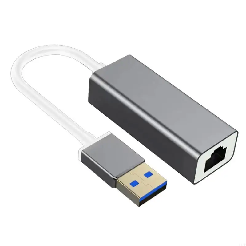 E1PF Instants Plugs Play Type C RJ45 Ethernet Adapter 100Mbps Speed Aluminum Housing