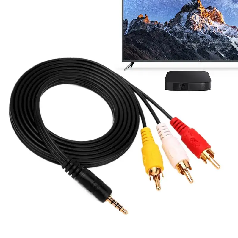 

3.5mm Audio Cable Multipurpose Aux Cord Adapter 3.5mm Aux Cable Audio Output Cable Reusable Audio Aux Cable for Computer TV