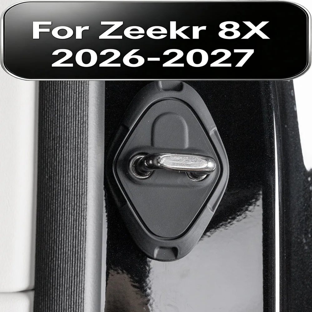 For Zeekr 8X 2026-2027 Door Latch Striker Silicone Protector Cover Anti Rust Guard Decorative Modification Interior Accessories