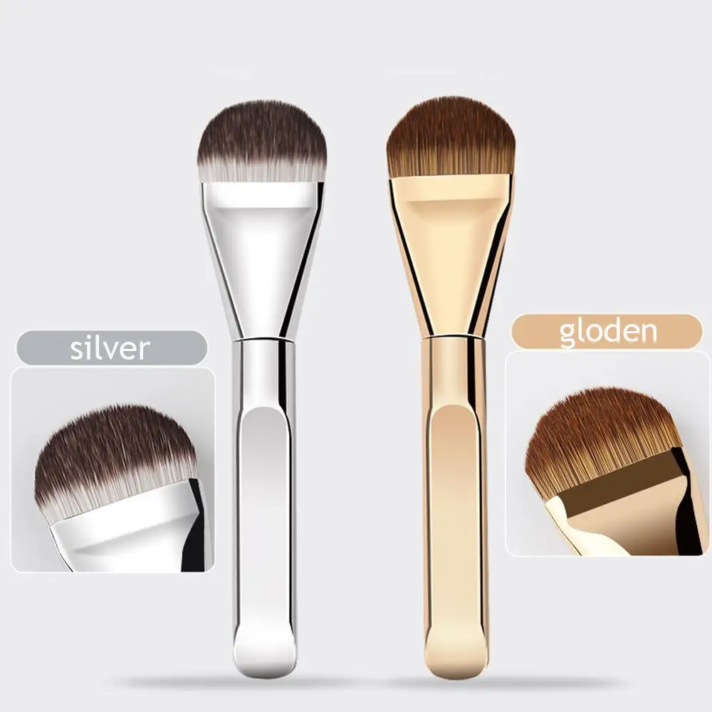 便利なフラットブラシ 小さなコンシーラーブラシ ファンデーションアイテム 超薄型ソフトヘア フェイスマスクアプリケーター ブレンディングメイクアップツール