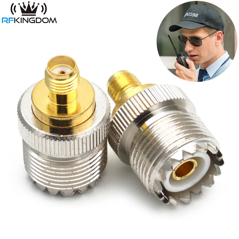 1PC UHF żeńskie do SMA Adapter żeński RF złącze koncentryczne adaptery UHF do SMA złącze SO239