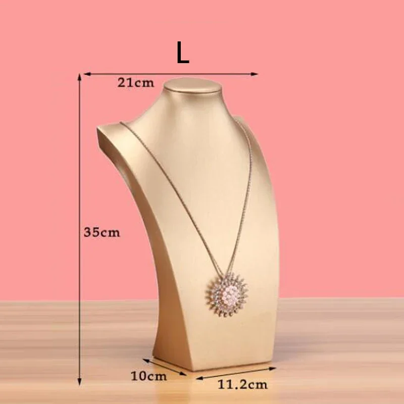 Stand Mannequin Bust Necklace Display Rack Jewelry Display Stand Earrings Organizer Holder Necklace Exhibition Display Shelf