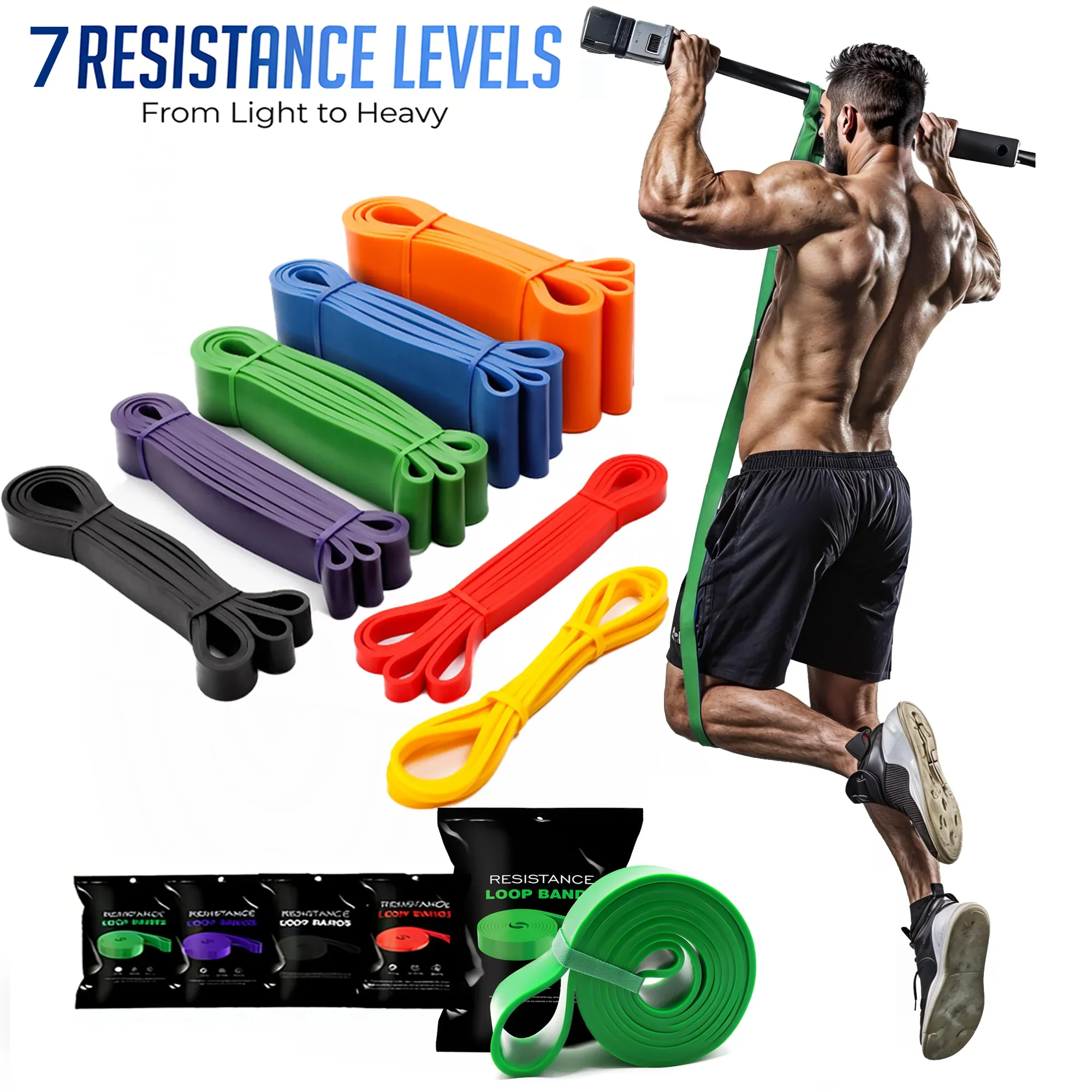 Novas Faixas de Resistência, Faixas de Assistência para Barra Fixa, Faixas de Exercício para Homens ou Mulheres, Fitness em Casa, Alongamento Corporal, Treinamento de Força