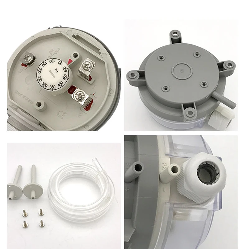 Air Differential Pressure Meter, Differential Pressure Switch YZG930-021 Ventilation Sensor Wind Pressure Switch