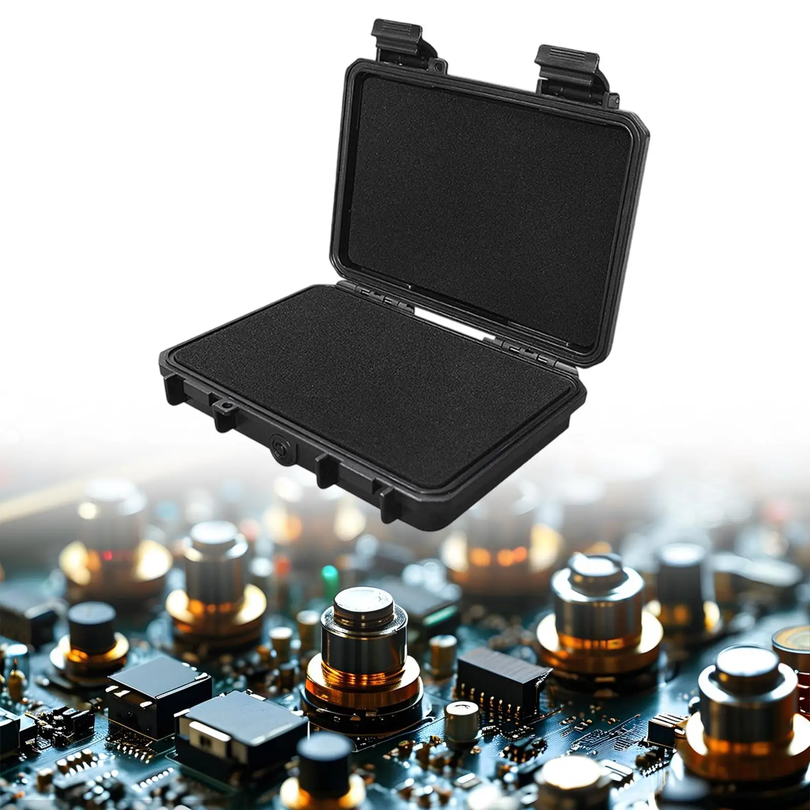 

Instrument Tools Box Hardware Organizer Protection Lightweight with Sponge Insert Hard Storage Case for Electrician Garage