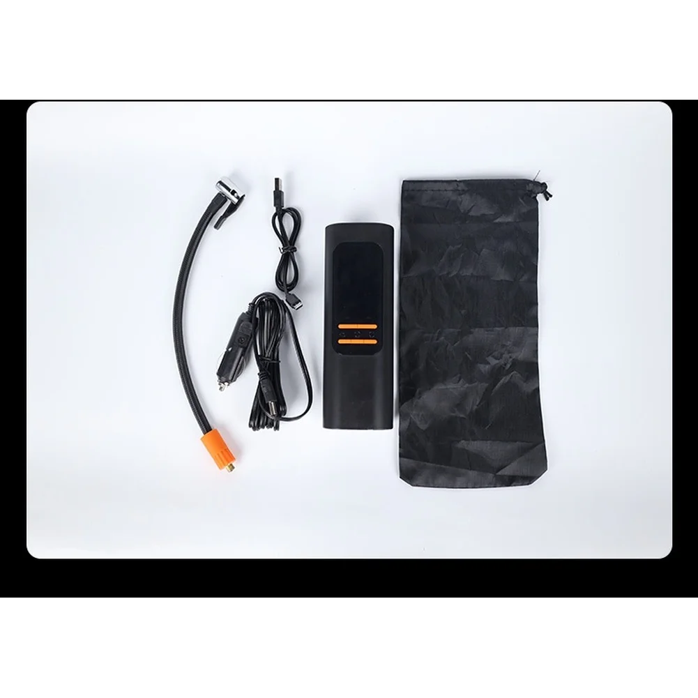 For Motorcycles Wireless Compressor Tire Inflator For Nighttime Use Fast Inflation 25L min Auto-stop Pressure Preset
