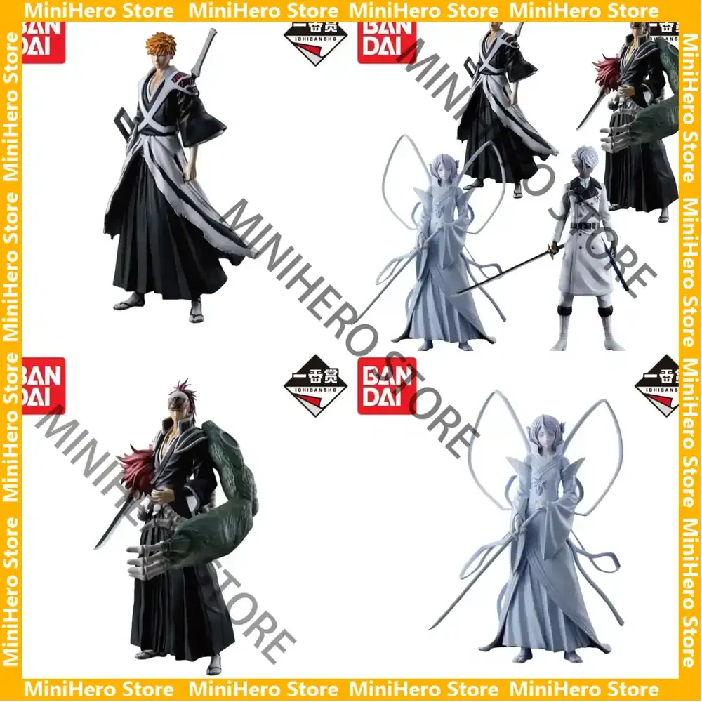 

In Stock Original Bandai Bleach Ichigo Rukia Renji Toushirou 1/8 PVC Anime Figures