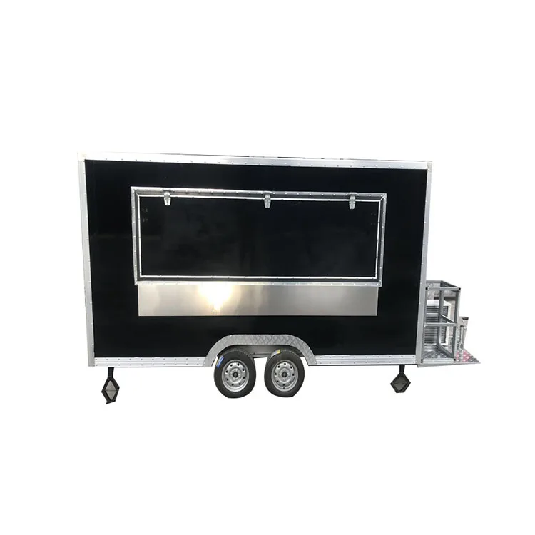 Widely Used Outdoor Street Mobile Food Kiosk Design Ice Cream Food Van Trailer Electric Mobile Fast Food Car For Sale