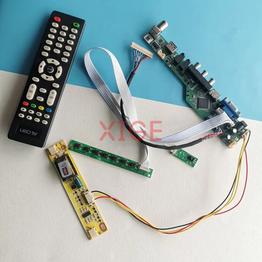 

Screen Controller Board Fit LTM170ET01 HT170E02 LM170E03 QD17EL07 1280*1024 USB+AV+VGA+HDMI 1280x1024 2-CCFL 30 Pin LVDS Kit DIY