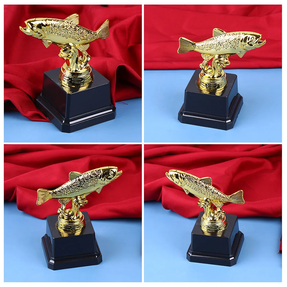 

2Pcs Fish Awards Trophy Fine Workmanship Study Reward Cup for Sports Competition Game Ceremony Prize Award Trophy Cup