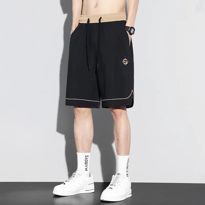 

Summer Thin Ice Silk Men's Casual Loose Sports orts Qui Dry Breathable Youth Active Sle Long Pants Comfortable Fit