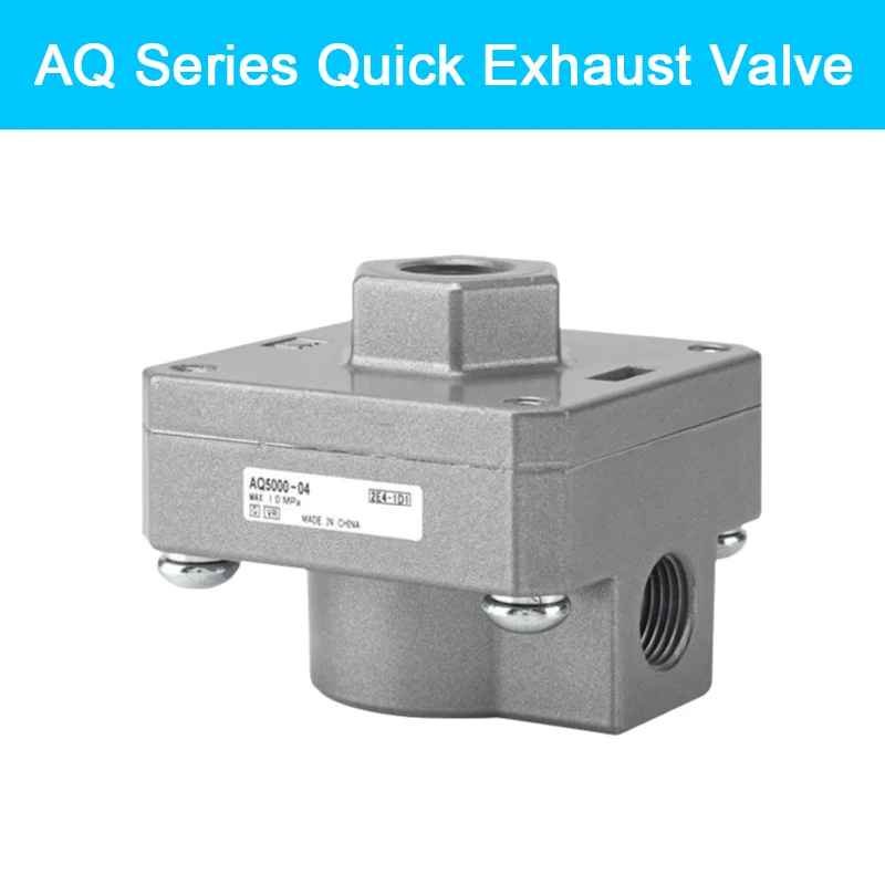 

SMC Type AQ Series Quick Exhaust Valve AQ2000-02-01, AQ3000-02-03, AQ5000-04-06 Pressure Relief Valve for Pneumatic Systems
