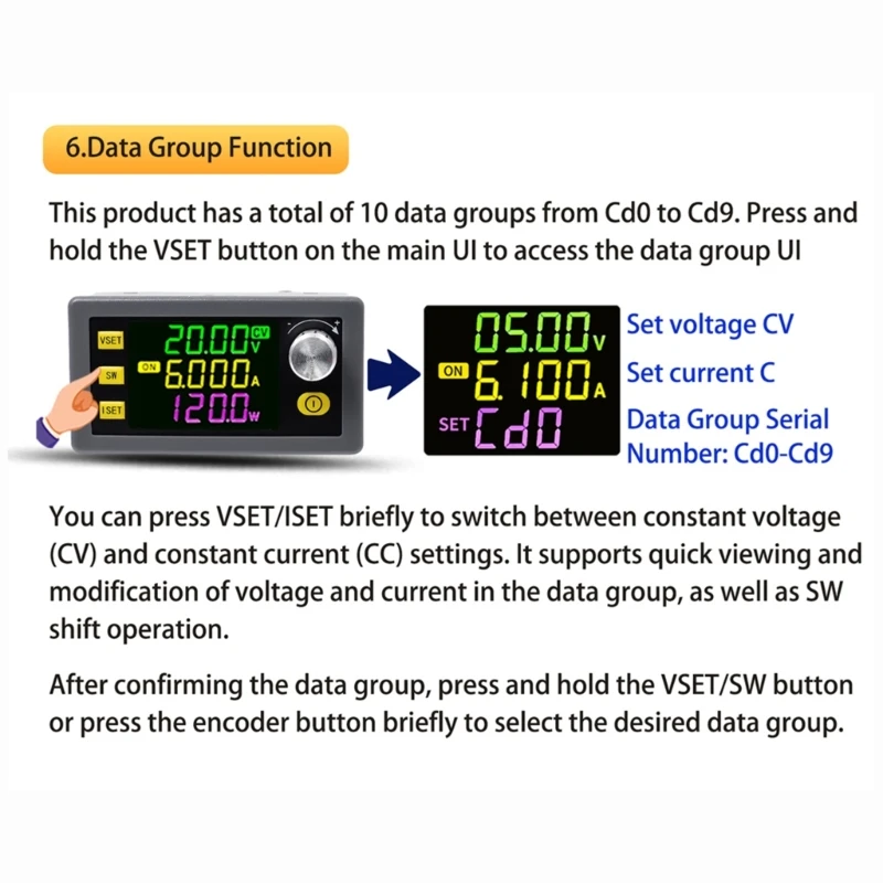 LED Display Adjustable Direct Current Step Down Bucking Power Convert Module Input 6-36V Output 0-36V