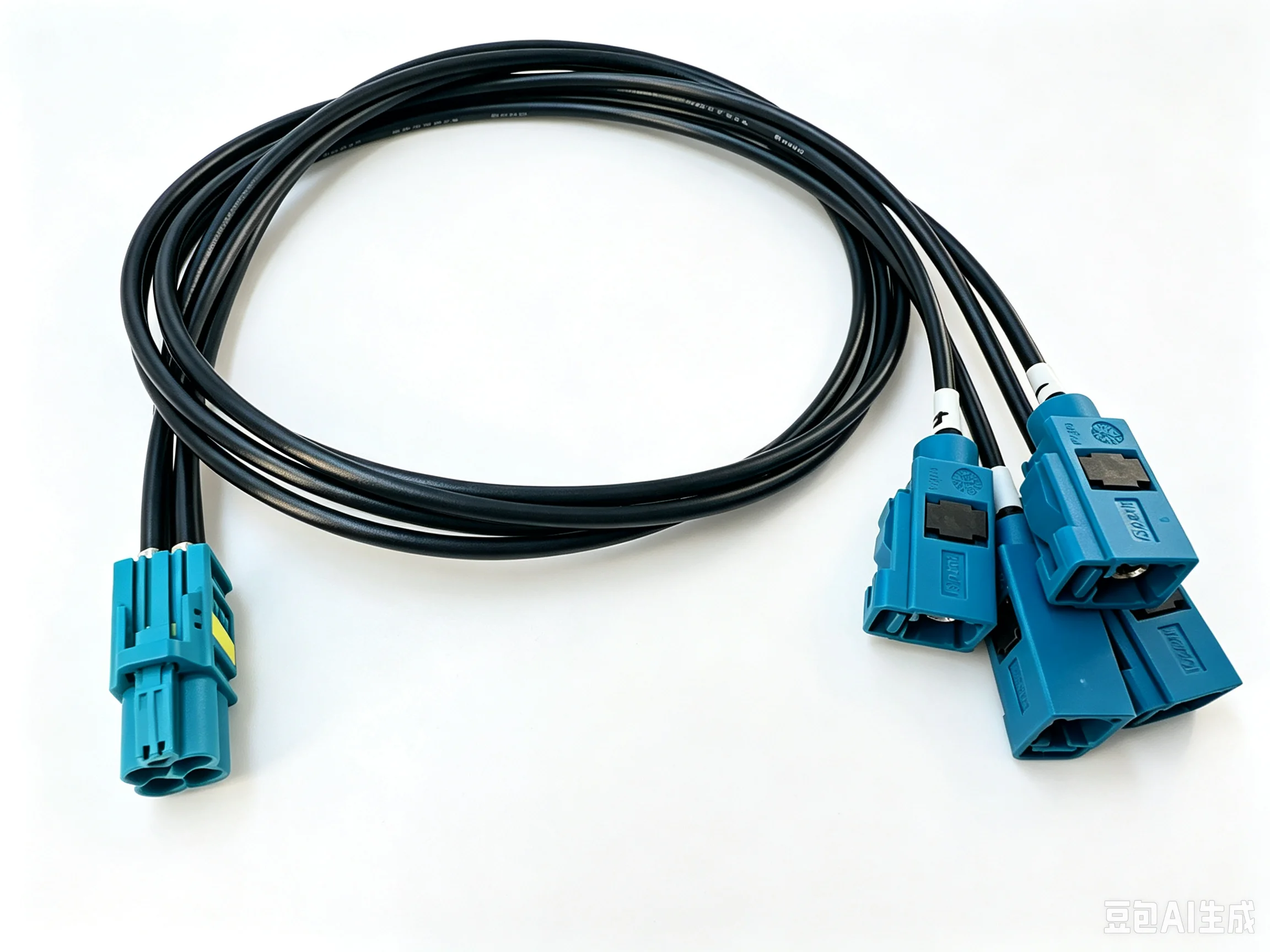 1Pcs RG174 RSBG Type Replacement 4-in-1 Mini Fakra to 4*Fakra Male/Female connector RG174 coaxial cable 50 Ohm High Quality