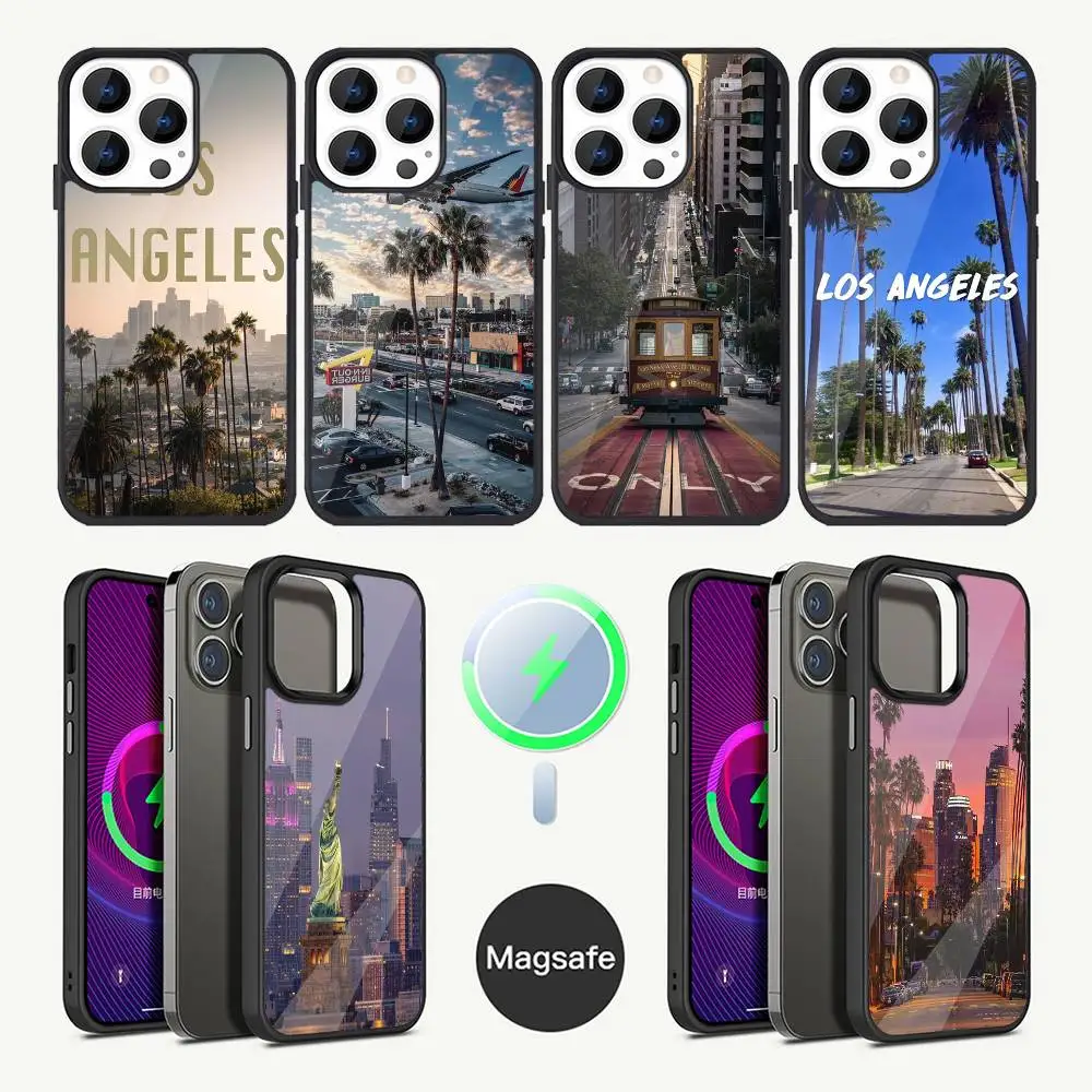 

Los Angeles California Phone Case For iPhone 17,16,15,14,13,12,11,Plus,Pro,Max Mini Magsafe Magnetic Wireless Charging