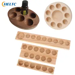 6/10/11Hole Essential Oil Wooden Display Stand Essential Oil Storage Rack Smooth For DoTERRA Essential Oil Perfume Bottle Holder