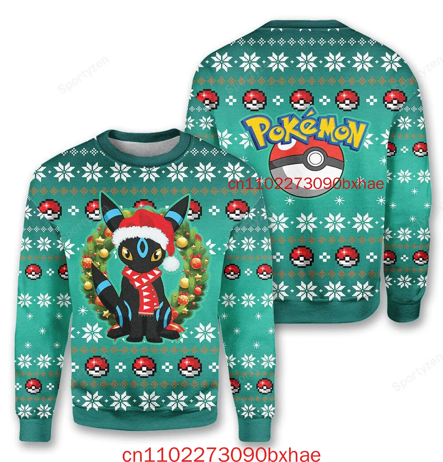 เสื้อคริสต์มาสลายโปเกมอน มิวทู พิมพ์ลายเต็มตัว ลาย 3 มิติ สำหรับผู้ชาย ผู้หญิง และเด็ก ฤดูใบไม้ร่วงและฤดูหนาว