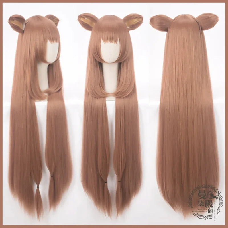 Sisi 2233 Kualitas Tinggi Anime Raphtalia Rafutaria Coklat Naofumi Iwatani Pendek Hitam Filo Panjang Pirang Kostum Cosplay Wig