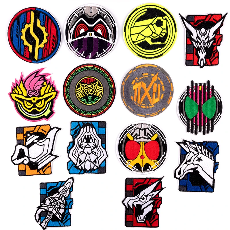 New Rock Punk Patches On Clothes Stickers DIY Backpack Jacket Sewing Embroidery Round Logo Cloth Patch Stripes Badge Accessories