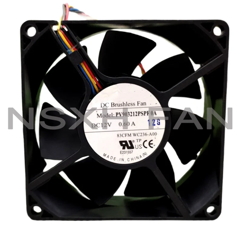 PV903212PSF0A 9032 12V 0.60A 4WIRES PWM COOLING FAN