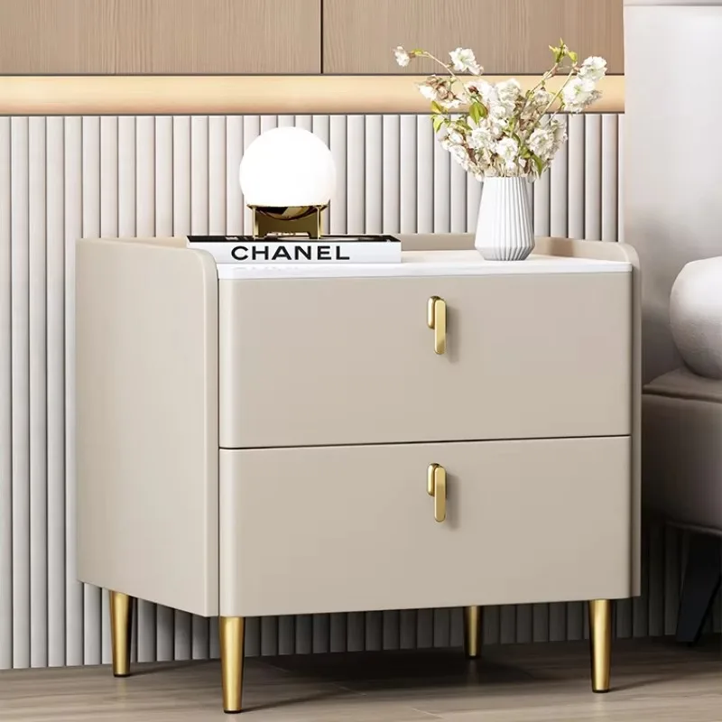 

Прикроватная тумбочка из дерева в стиле легкой роскоши, современная, итальянская, модная, для спальни, экономит пространство, мебель для дома