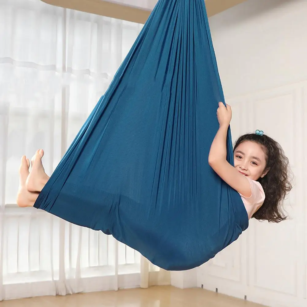 

Swing Elastic Cuddle Hanging Hammock Soft Body Sock Child Chair Garden Indoor Sensory Swing Therapy Swing Hammock