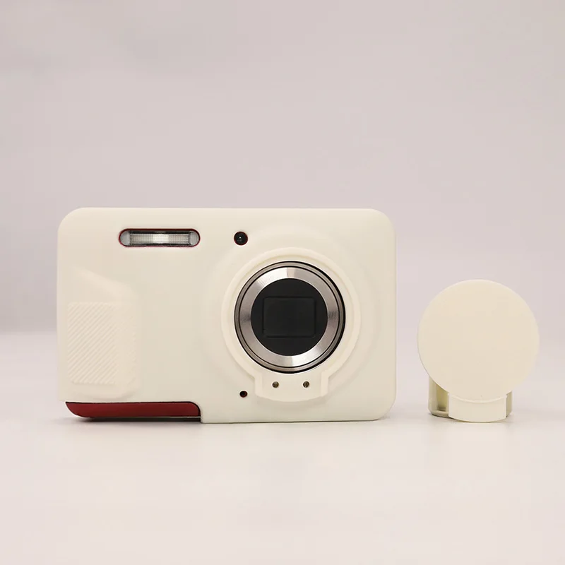 حافظة من السيليكون للكاميرا لـ Kodak PIXPRO FZ55 حافظة واقية ناعمة حقيبة ظهر حماية قاعدة الحقيبة غطاء عدسة مقاوم للماء والغبار