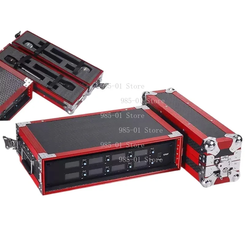 YY1U 2U Microphone Air Case Receiver Effector Peripheral Equipment Storage Case Aluminum Alloy Mic Chassis