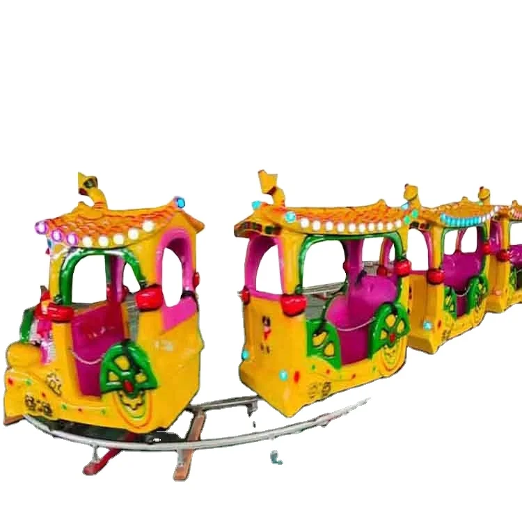 Outdoor Amusement Children Ride on Animal Design Train Equipment Electric Kid Track Train Ridepromote sales