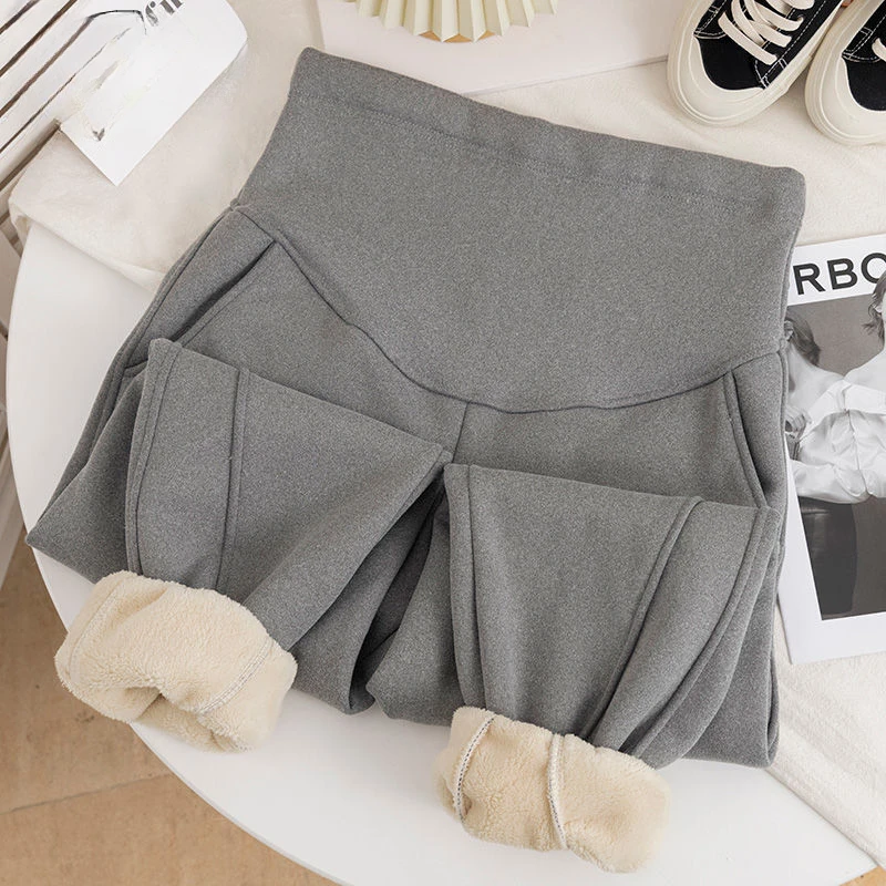 Maternity Pants Fall and Winter Outside 2023 New Padded and Thickened Loose Casual Sports Pants Warm Sweat Pants Winter Clothing