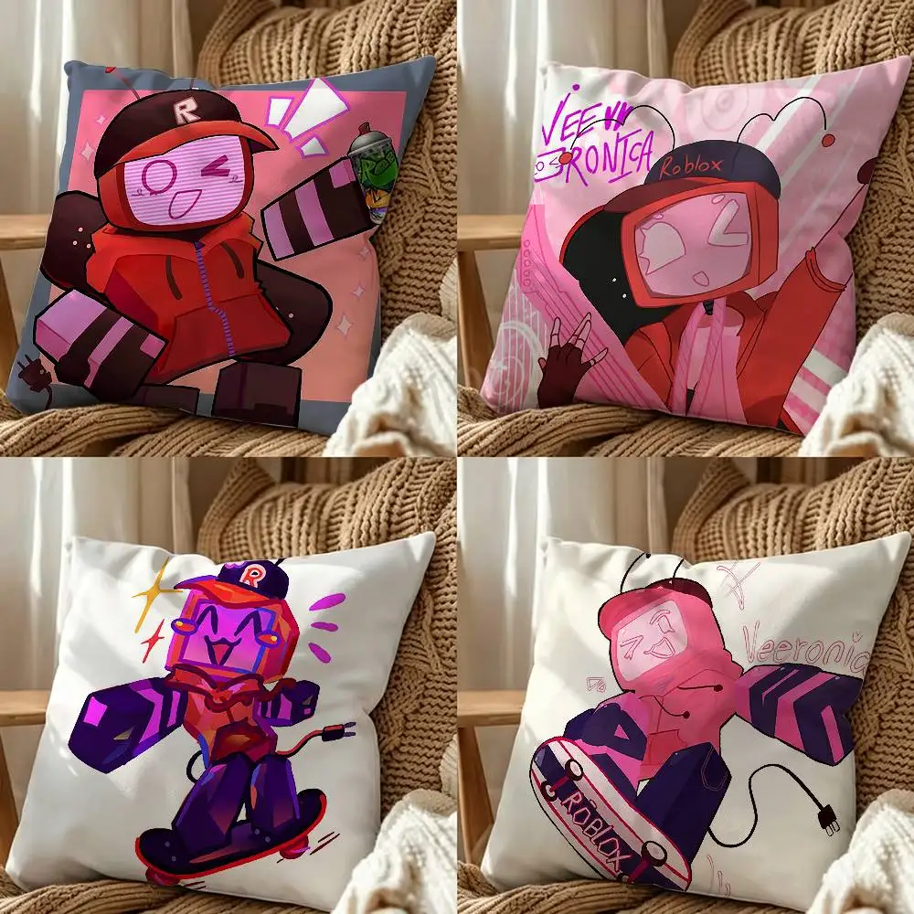 Funny V-Veeronica Fanart Custom  Double-Sided Printed Cushion Cover Bedroom Bedside Sofa Pillow Case